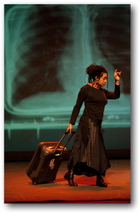 Pamela Z in Baggage Allowance Photo: Valerie Oliveiro